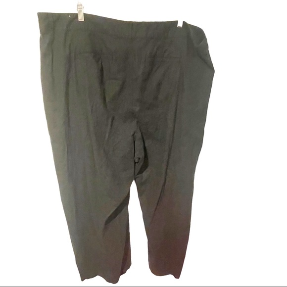 Torrid Plus Size‎ 26 Black Linen Wide Leg Career Business Work Pant - Picture 6 of 6